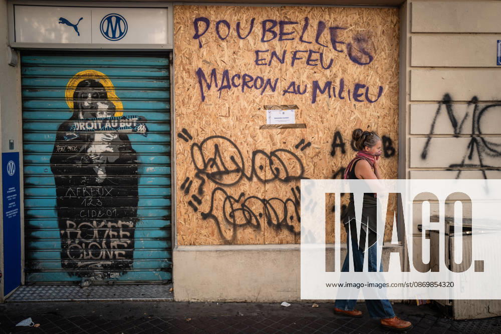 The High Cost of Living Protest - Marseille The Olympique de Marseille store on the Canebière during the High Cost of Living Protest demonstration in Marseille, France, on October 17, 2026. Photo by Laurent Coust ABACAPRESS.COM Marseille France