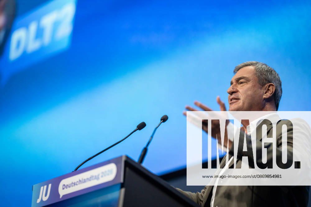 Markus Söder, Minister-President of Bavaria, as a guest at Germany Day 2026 78 Germany Day 2026 in Bonn Junge Union (JU), the youth organization of the CDU and CSU, Bonn, North Rhine-Westphalia, Germany World Conference Center Bonn