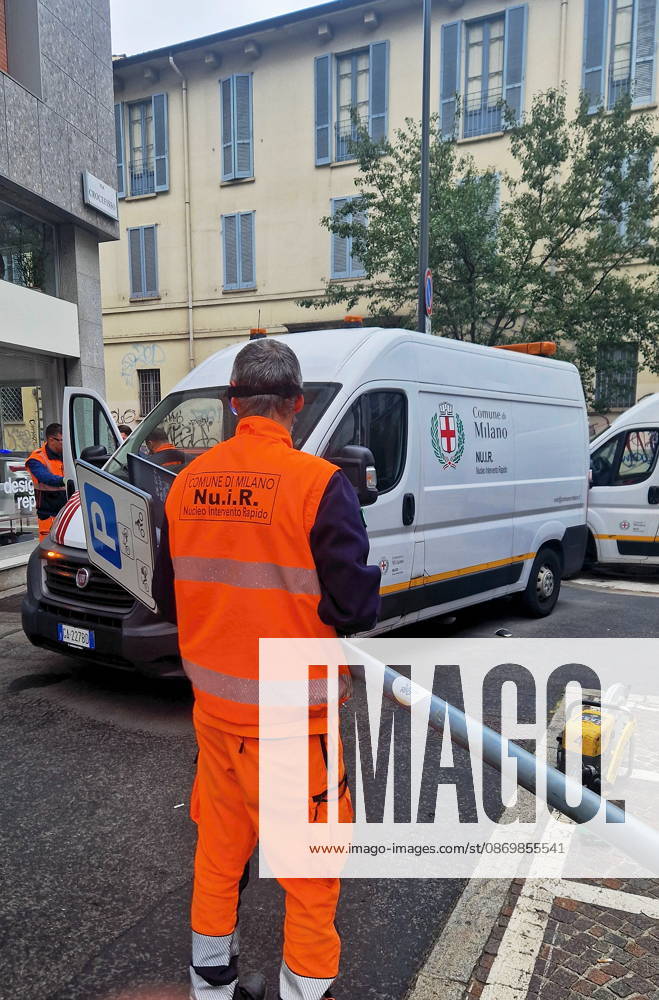 IPA89854713 - Milan, October 18, 2026 Damage caused during the protest by activists on Saturday evening at Foot Luker on Corso Vittorio Emanuele and Via Crocefisso
