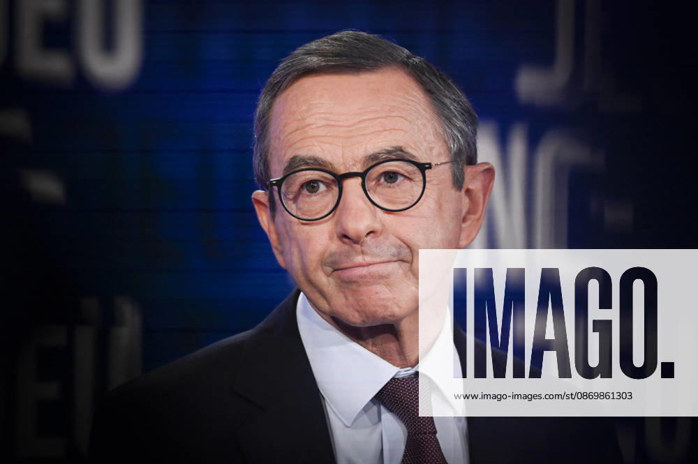 Bruno Retailleau on Franc Jeu - Paris Bruno Retailleau candidate for the 2027 presidential election poses for pictures for Franc Jeu on France 2 channel in Paris, France on October 18, 2026. Photo by Stephane Le Tellec ABACAPRESS.COM Paris France
