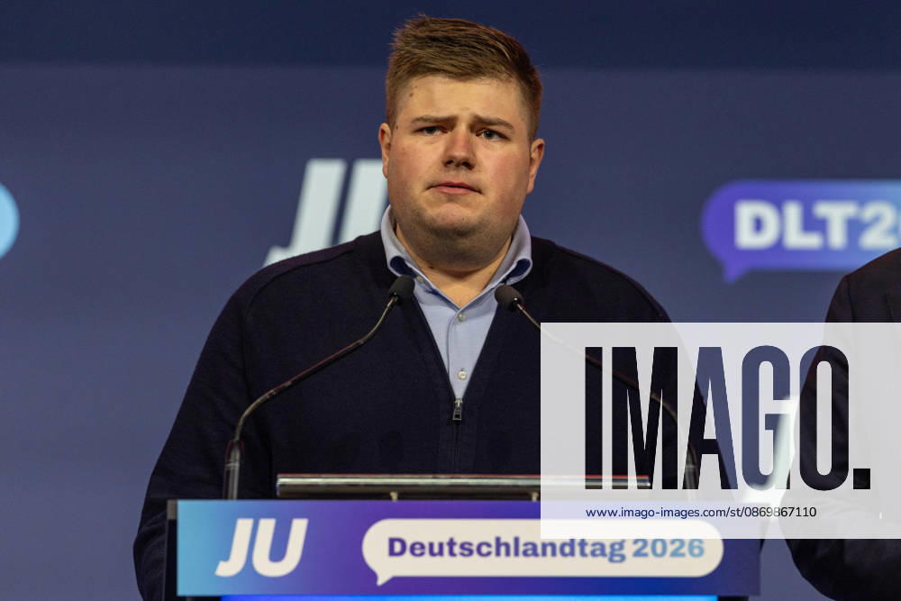 Young Union Germany Day in Bonn, October 18, 2026; Johannes Volkmann and Johannes WINKEL, Member of the Bundestag and Federal Chairman of the Young Union, CDU on the Status of Separation Talks in Berlin The three-day conference of the