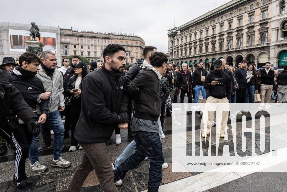 Police detain 160 as unrest continues for second day in Milan MILAN, ITALY - OCTOBER 18: Police carry out numerous detentions and arrests as protesters, including many young demonstrators, flee from law enforcement during urban unrest following demonstrations against the high cost of living in Milan, Italy, on October 18, 2026. Damage to shops and public property was reported across the city amid the clashes. Andrea Carrubba Anadolu Milan Italy. Editorial use only. Please get in touch for any other usage.