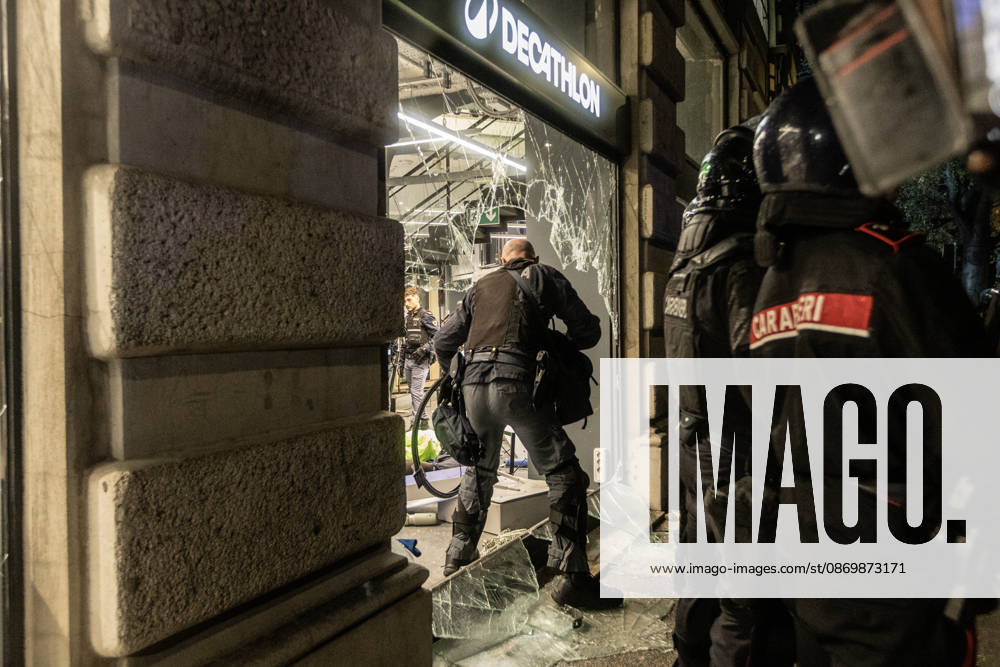 Police detain 160 as unrest continues for second day in Milan MILAN, ITALY - OCTOBER 18: Police carry out numerous detentions and arrests as protesters, including many young demonstrators, flee from law enforcement during urban unrest following demonstrations against the high cost of living in Milan, Italy, on October 18, 2026. Damage to shops and public property was reported across the city amid the clashes. Andrea Carrubba Anadolu Milan Italy. Editorial use only. Please get in touch for any other usage.