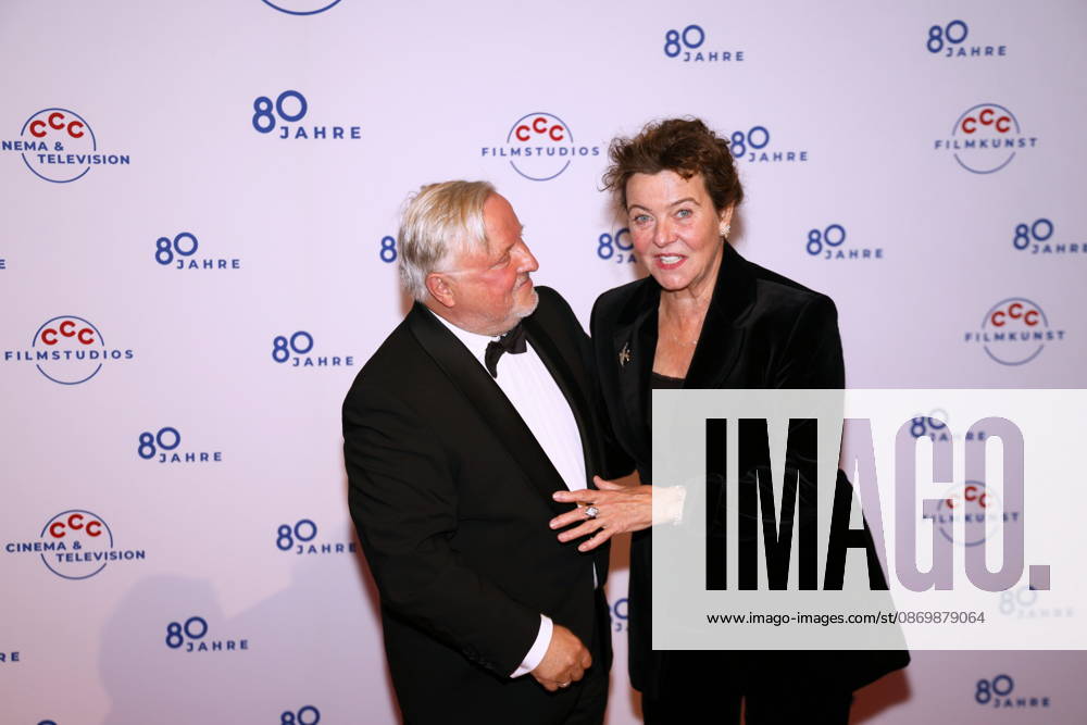Axel Prahl and Margarita Broich at the 80th Anniversary CCC Filmkunst Gala at the CCC Film Studios in Berlin
