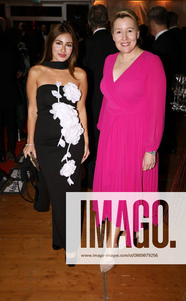 Melisa Gelen and Franziska Giffey at the 80th Anniversary CCC Filmkunst Gala at the CCC Filmstudios Berlin