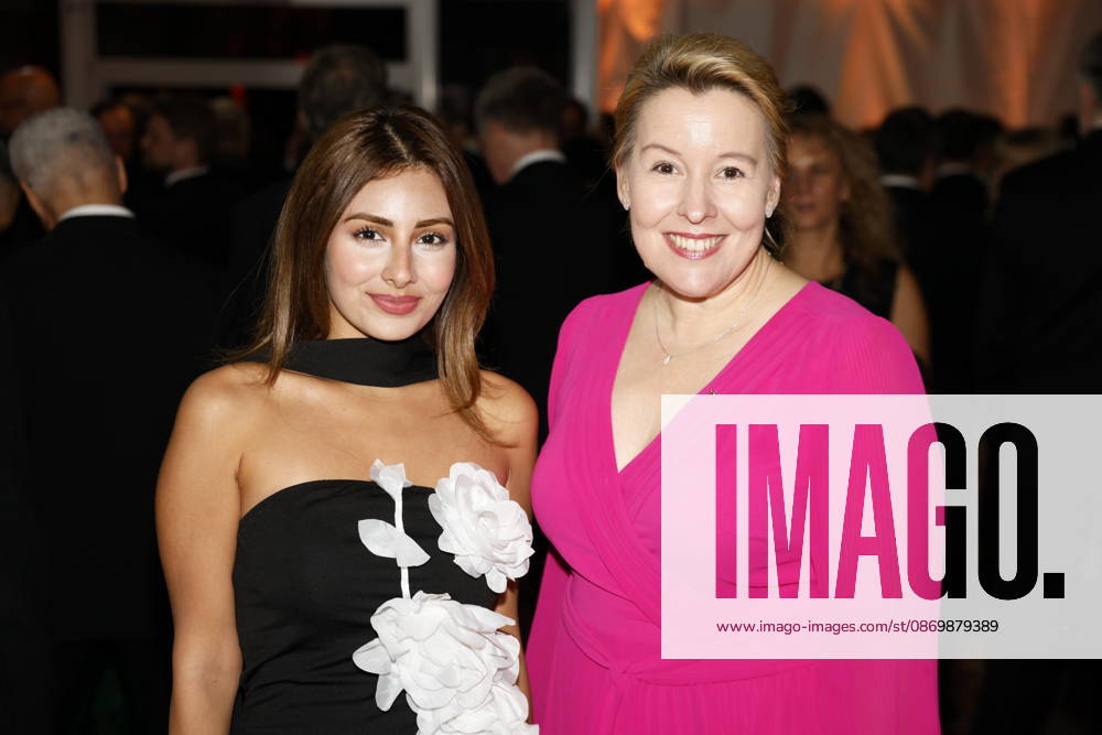 Melisa Gelen and Franziska Giffey at the 80th Anniversary CCC Filmkunst Gala at the CCC Film Studios in Berlin