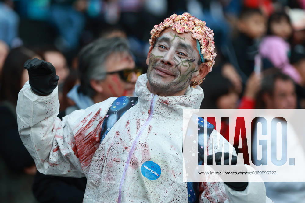 Thousands join annual Zombie Walk in Mexico City MEXICO CITY, MEXICO - OCTOBER 18: A person in costume takes part in the annual Zombie Walk along the streets of the historic center in Mexico City, Mexico, on October 18, 2026. Thousands of people dressed as zombies and horror movie characters gather for the event, which is held annually in major cities around the world. Daniel Cardenas Anadolu Mexico City Mexico. Editorial use only. Please get in touch for any other usage.