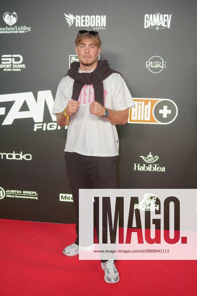 Fame Fighting 4 in Essen 2026: Calvin Steiner at the Fame Fighting 4 celebrity boxing event on October 17, 2026, at the Grugahalle in Essen, North Rhine-Westphalia