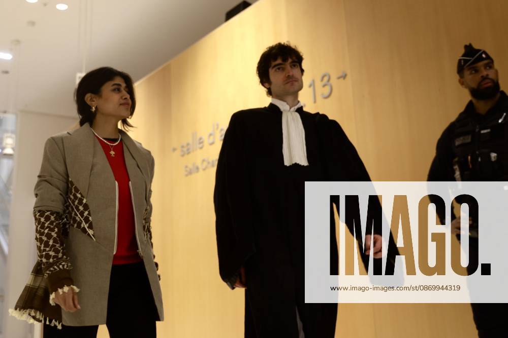 French MEP Rima Hassan arrives at Paris Courthouse for trial over alleged apology of terrorism PARIS, FRANCE - OCTOBER 19: French member of the European Parliament and member of La France Insoumise Rima Hassan (L) and her lawyer Vincent Brengarth arrive at the Paris Courthouse for her trial over alleged apology of terrorism, in Paris, France on October 19, 2026. Ibrahim Ezzat Anadolu Paris France. Editorial use only. Please get in touch for any other usage.