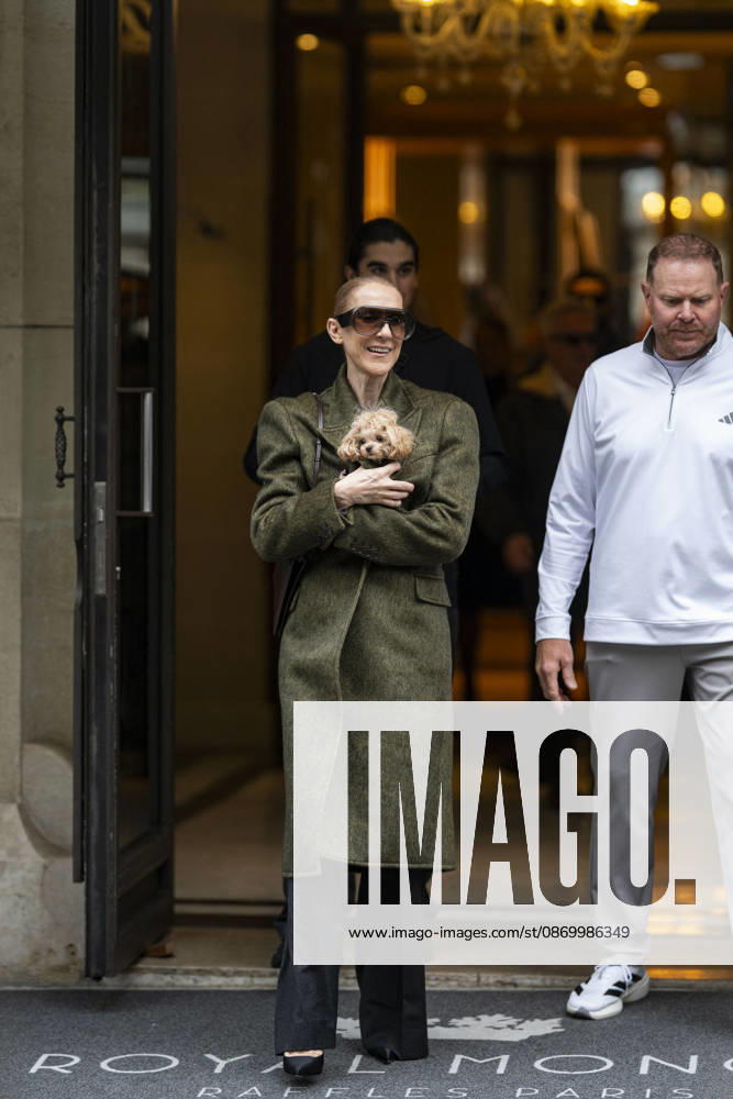 Céline Dion, accompanied by her sons Eddy and Nelson Angelil, leaves the Royal Monceau hotel for La Plenitude Arena in Paris after 16 concerts over five weeks in front of nearly 500,000 people, on October 19, 2026. Holding her dog, Madison, in her arms, the Canadian singer waved one last time to her fans gathered in front of the hotel. She will return to the Paris La Défense Arena for 10 special concerts from May 8 to 29, 2027. Pierre Perusseau Bestimage Céline Dion, accompanied by her sons Eddy and Nelson Angelil, leaves the Royal Monceau luxury hotel in Paris on October 19, 2026, following 16 concerts over five weeks performed before nearly 500,000 people. Holding her dog, Madison, in her arms, the Canadian singer waved one last time to