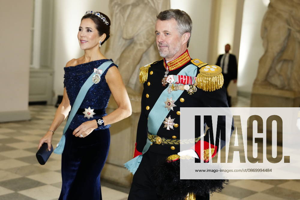 Denmark: State Visit from Vietnam—King Frederik and Queen Mary arrive at the gala dinner at Christiansborg Palace in Copenhagen on Monday, October 19, 2026. The President of Vietnam and his spouse are on a three-day state visit to Denmark. Photo by Mads Claus Rasmussen, Scanpix 2026, Copenhagen, Denmark