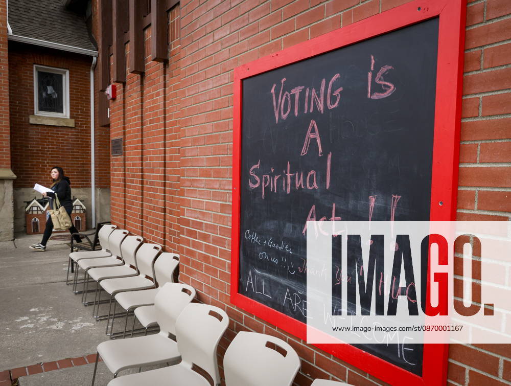 A voter leaves a polling station after casting their vote in the Alberta referendum in Calgary, Monday, Oct. 19, 2026. Calgary CANADA - ZUMAc35_ 20261019_zaf_c35_056