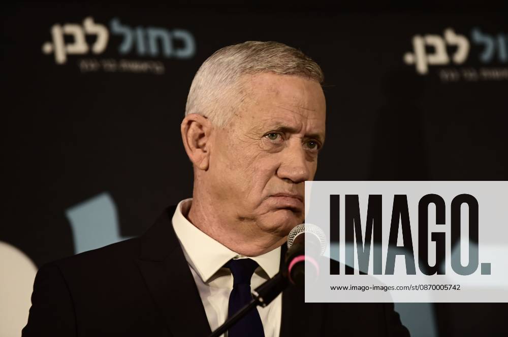 Benny Gantz, chairman of Israel s Blue and White party, holds a press conference in Ramat Gan, Israel, October 19, 2026, during which he announces his withdrawal from the upcoming elections. Ramat-Gan Israel - ZUMAq101 20261019_zna_q101_042