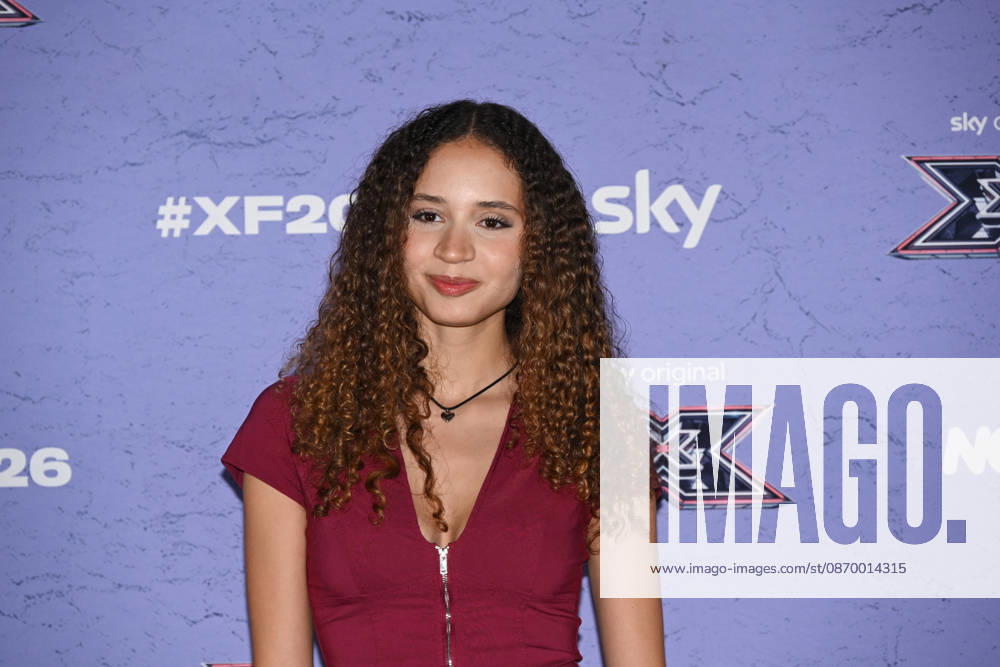 IPA89927862 - Milan, Italy: X Factor 2026 photocall featuring the 12 official contestants JAKE LA FURIA S TEAM In the photo: ALÌA (Martina Cerutti)