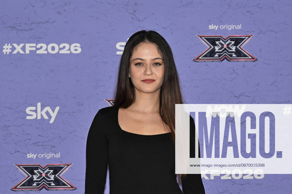 IPA89928110 - Milan, Italy: X Factor 2026 photocall featuring the 12 official contestants PAOLA IEZZI S TEAM In the photo: Camilla (Camilla Guerini)