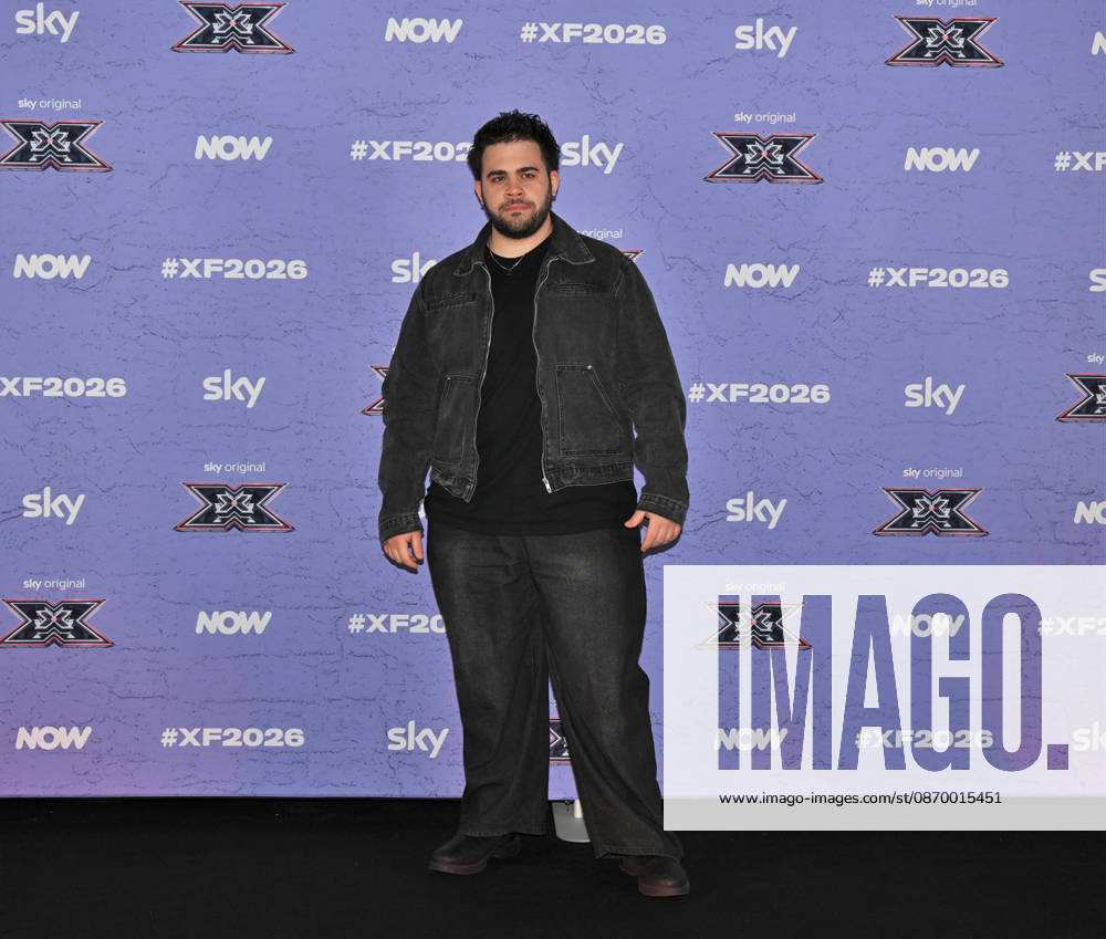IPA89928042 - Milan, Italy: X Factor 2026 photocall featuring the 12 official contestants FRANCESCO GABBANI S TEAM In the photo: Giacomo Calò
