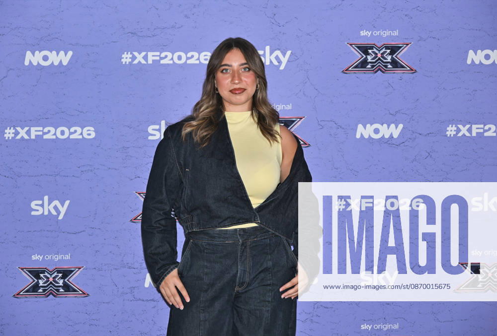 IPA89927973 - Milan, Italy: X Factor 2026 photocall featuring the 12 official contestants IRAMA S TEAM In the photo: Patrizia (Patrizia Napolano)