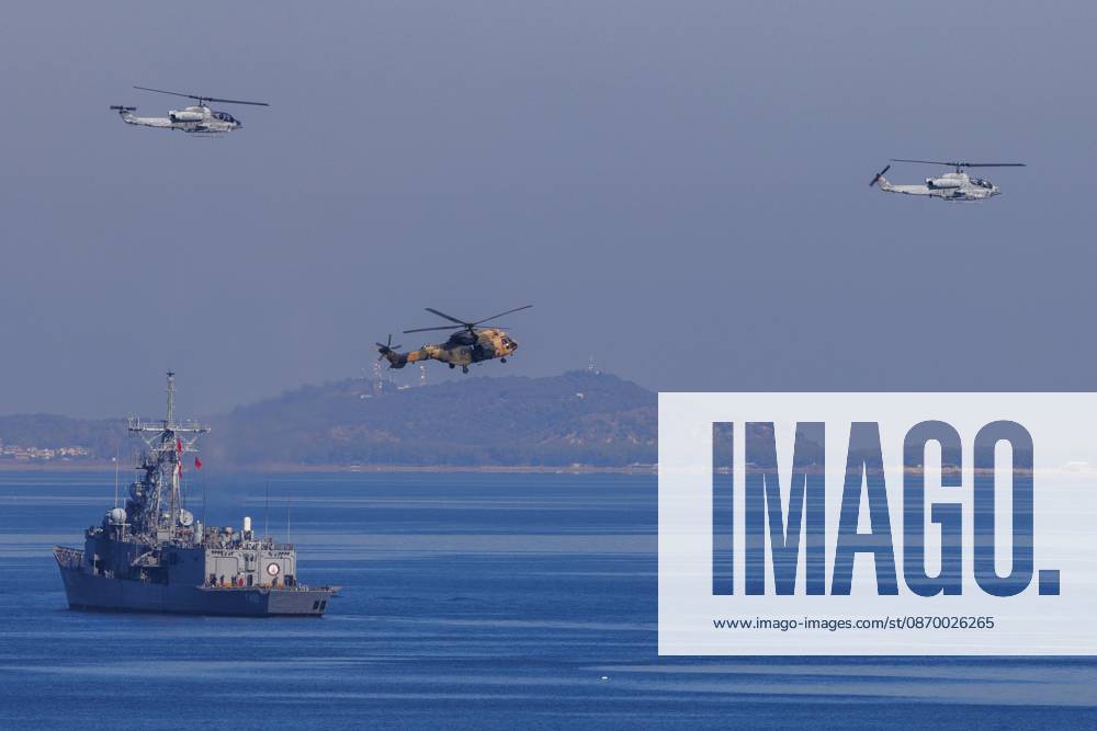 Orikun, The Netherlands, 2026-10-19 10:31:09 ORIKUN, 19-10-2026, The Turkish Navy s amphibious assault and drone ship TCG Anadolu (L400) is participating in NATO Exercise Neptune Strike 26-4. This exercise runs from 16 October to 5 November. During this exercise, NATO organized a demonstration for Distinguished Visitors and the media to showcase the Anadolu s spearhead operations in the form of a simulated amphibious strike on Pasha Beach. Photo: NLBeeld Robert Meerding Credit: NL Beeld Robert Meerding Inc