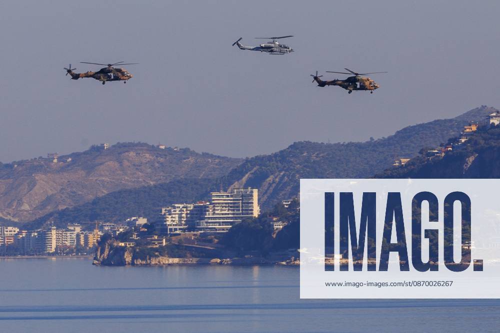 Orikun, The Netherlands, 2026-10-19 10:31:40 ORIKUN, 19-10-2026, The Turkish Navy s amphibious assault and drone ship TCG Anadolu (L400) is participating in NATO Exercise Neptune Strike 26-4. This exercise runs from 16 October to 5 November. During this exercise, NATO organized a demonstration for Distinguished Visitors and the media to showcase the Anadolu s spearhead operations in the form of a simulated amphibious strike on Pasha Beach. Photo: NLBeeld Robert Meerding Credit: NL Beeld Robert Meerding Inc