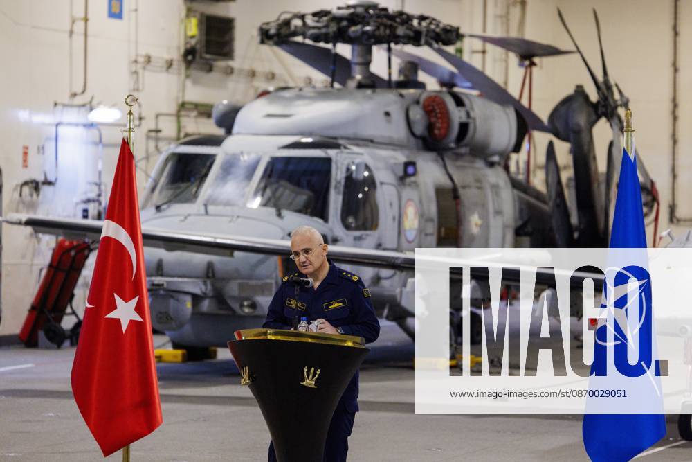 Orikun, The Netherlands, 2026-10-19 11:15:01 ORIKUN, 19-10-2026, The Turkish Navy s amphibious assault and drone ship TCG Anadolu (L400) is participating in NATO Exercise Neptune Strike 26-4. This exercise runs from 16 October to 5 November. During this exercise, NATO organized a demonstration for Distinguished Visitors and the media to showcase the Anadolu s spearhead operations in the form of a simulated amphibious strike on Pasha Beach. Photo: NLBeeld Robert Meerding Credit: NL Beeld Robert Meerding Inc