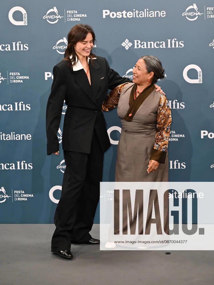 Kunzom Thakuri and Kasia Smutniak attend the Photocall for the film Mustang during the 2026 Rome Film Fest held at the Auditorium Parco della Musica. Rome Italy - ZUMAs197 20261019_aaa_s197_883