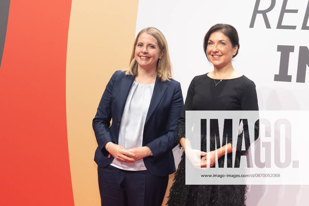 Federal Minister of Construction Verena Hubertz (SPD) with Katherina Reiche, Federal Minister for Economic Affairs and Energy (CDU), from left: Invest in Germany Summit 2026 Red Carpet for Investments Event Location: Kraftwerk Berlin, Berlin, Germany; Kraftwerk Event Location