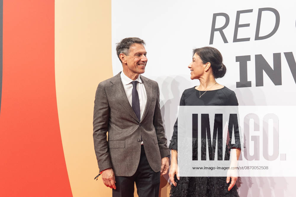 Katherina Reiche, Federal Minister for Economic Affairs and Energy, with RenÃ Obermann at the Invest in Germany Summit 2026 Red Carpet for Investments event at Kraftwerk Berlin, Berlin, Germany; Kraftwerk Berlin event venue