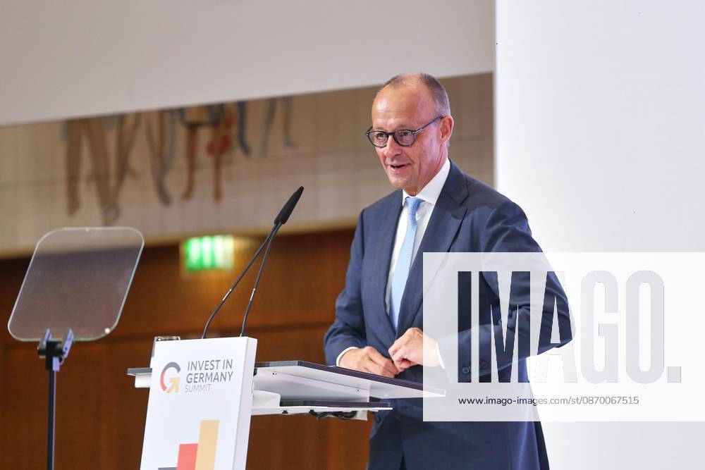 Berlin, Germany, October 20, 2026: ESMT Invest in Germany Summit—Chancellor Friedrich Merz (CDU) delivers the opening address