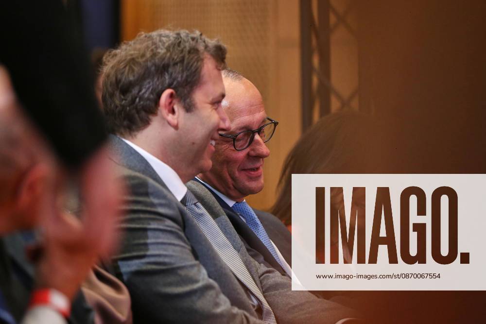 ESMT Invest in Germany Summit Federal Minister of Finance Lars Klingbeil (SPD) and Federal Chancellor Friedrich Merz (CDU)