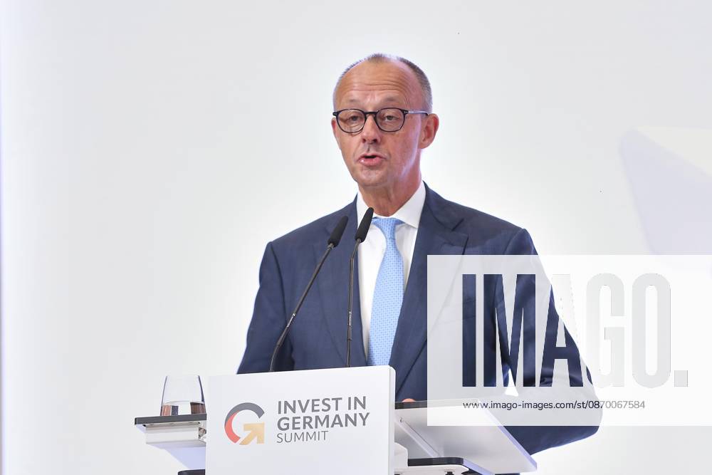 Berlin, Germany, October 20, 2026: ESMT Invest in Germany Summit—Chancellor Friedrich Merz (CDU) delivers the opening address
