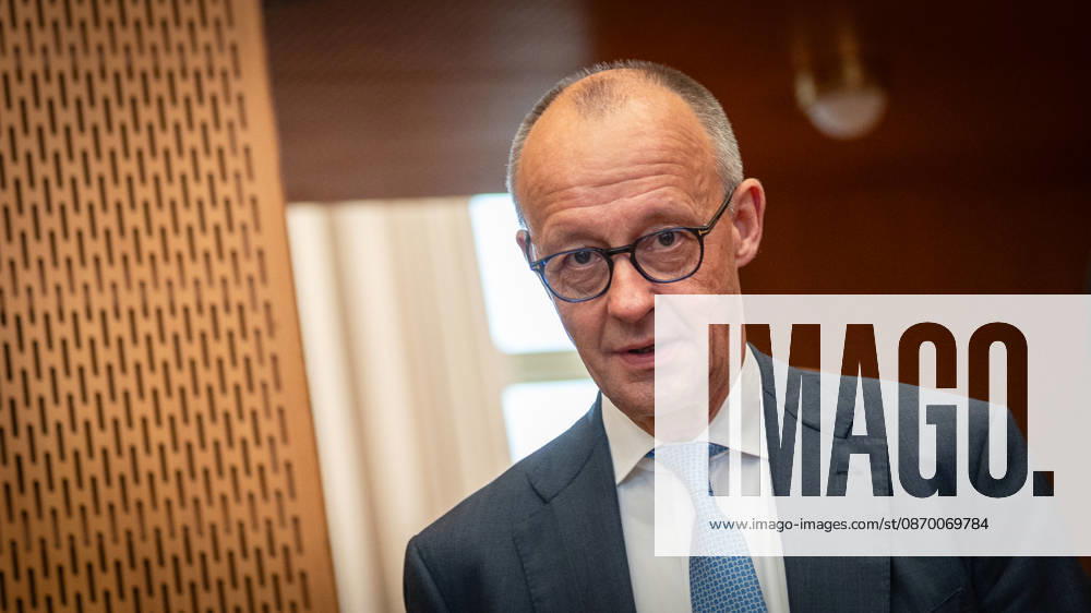 Chancellor Friedrich Merz upon his arrival at the event hall in the former State Council building of the GDR at the Invest in Germany Summit 2026 at the ESMT European School of Management and Technology Berlin, Berlin, Germany; ESMT Berlin