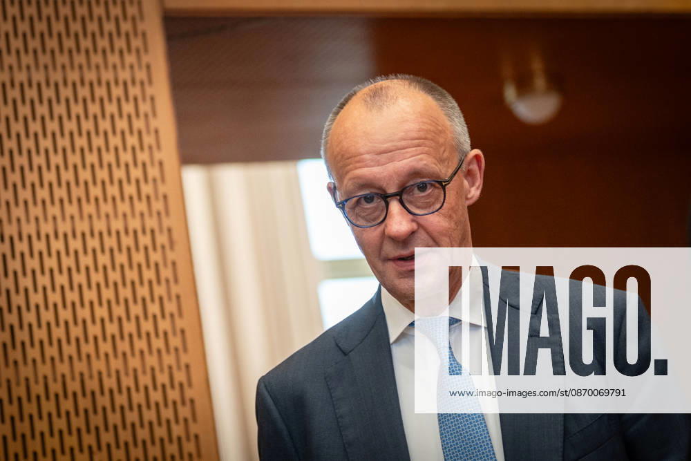 Chancellor Friedrich Merz upon his arrival at the event hall in the former State Council building of the GDR at the Invest in Germany Summit 2026 at the ESMT European School of Management and Technology Berlin, Berlin, Germany; ESMT Berlin