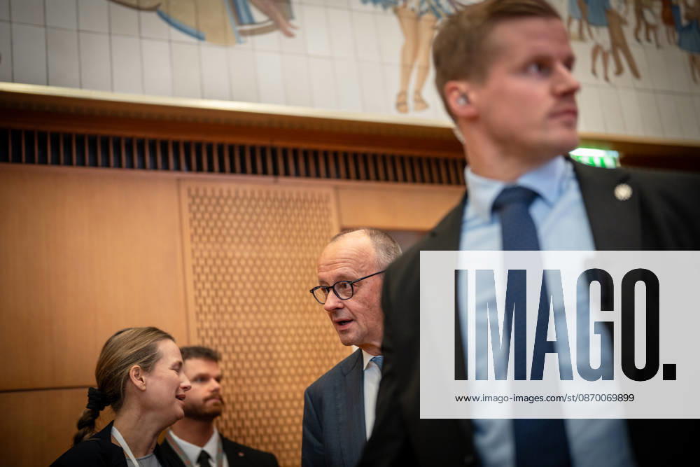 Chancellor Friedrich Merz upon his arrival at the event hall in the former State Council building of the GDR at the Invest in Germany Summit 2026 at the ESMT European School of Management and Technology Berlin, Berlin, Germany; ESMT Berlin