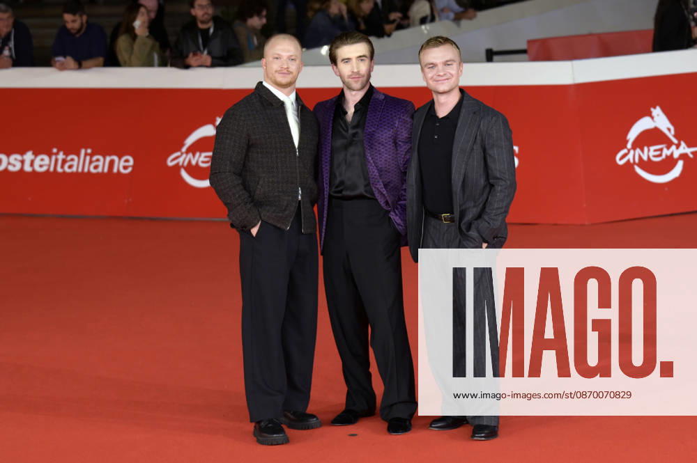 Ollie Gardner, Callum Scott Howells, and Jake Harvey at the premiere of the film *The State of Us* at the 21st Rome International Film Festival (Festa del Cinema di Roma) 2026 at the Auditorium Parco della Musica in Rome, October 19, 2026 Foto:xA.xM.xTinghinox xFuturexImagex state_6015