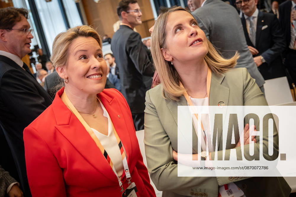 Franziska Giffey and Verena Hubertz (from left) at the Invest in Germany Summit 2026 at the ESMT European School of Management and Technology in Berlin, Berlin, Germany; ESMT Berlin