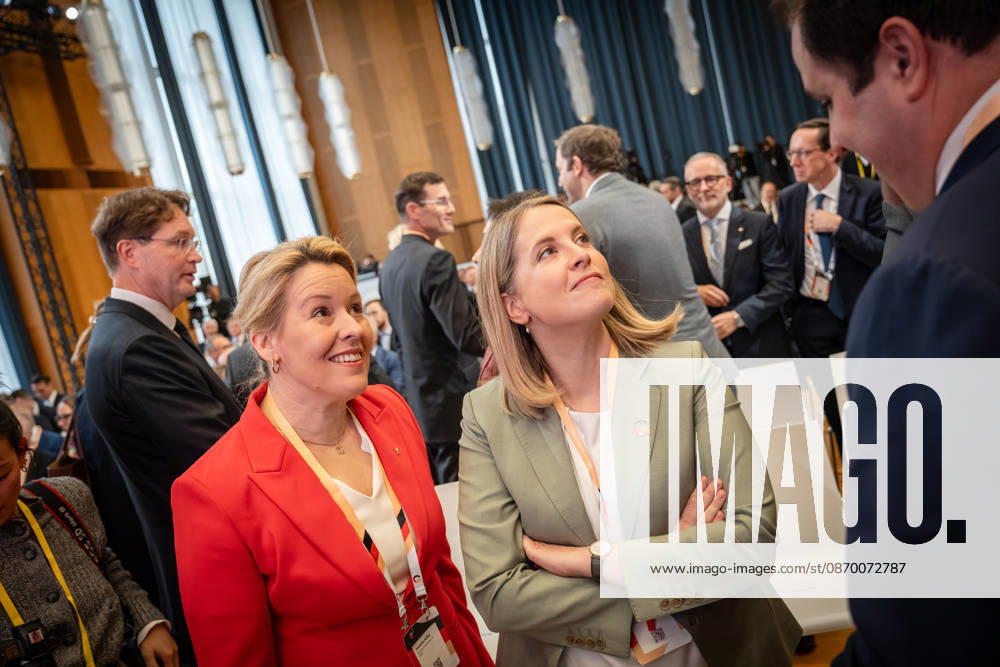 Franziska Giffey and Verena Hubertz (from left) at the Invest in Germany Summit 2026 at the ESMT European School of Management and Technology in Berlin, Berlin, Germany; ESMT Berlin
