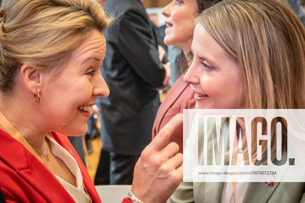 Franziska Giffey and Verena Hubertz (from left) at the Invest in Germany Summit 2026 at the ESMT European School of Management and Technology in Berlin, Berlin, Germany; ESMT Berlin