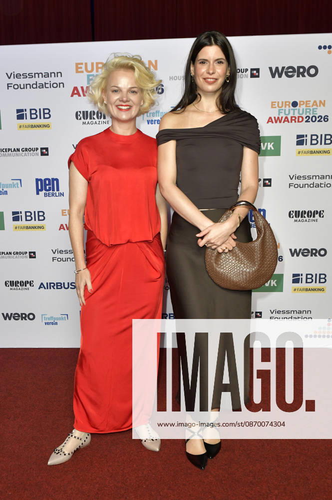 Anna Zeiter and Lisa Letteriello at the 2026 European Future Award ceremony at the Tipi am Kanzleramt in Berlin, October 19, 2026 Foto:xM.xBehrensx xFuturexImagex future_6012