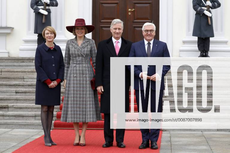 Elke Büdenbender Queen Mathilde of Belgium King Philippe of Belgium Frank Walter Steinmeier Federal President Germany Berlin Castle Bellevue Lunch with the King and Queen of Belgians 23 11 2018