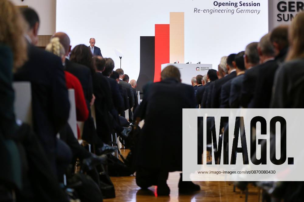 Berlin, Germany, October 20, 2026: ESMT Invest in Germany Summit—Chancellor Friedrich Merz (CDU) delivers a speech
