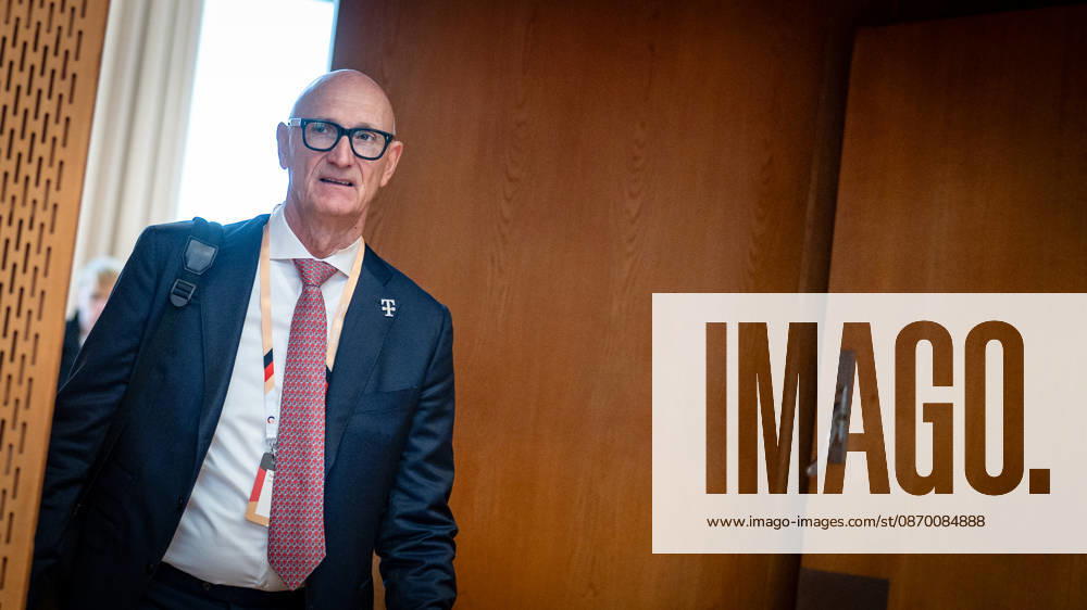 Timotheus Höttges, CEO of Deutsche Telekom AG, at the Invest in Germany Summit 2026 at the ESMT European School of Management and Technology in Berlin, Berlin, Germany; ESMT Berlin