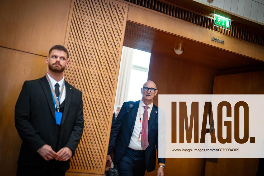 Timotheus Höttges, CEO of Deutsche Telekom AG, at the Invest in Germany Summit 2026 at the ESMT European School of Management and Technology in Berlin, Berlin, Germany; ESMT Berlin