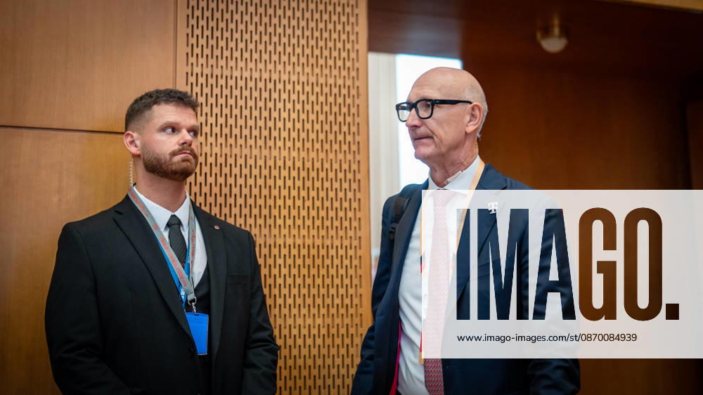 Timotheus Höttges, CEO of Deutsche Telekom AG, at the Invest in Germany Summit 2026 at the ESMT European School of Management and Technology in Berlin, Berlin, Germany; ESMT Berlin