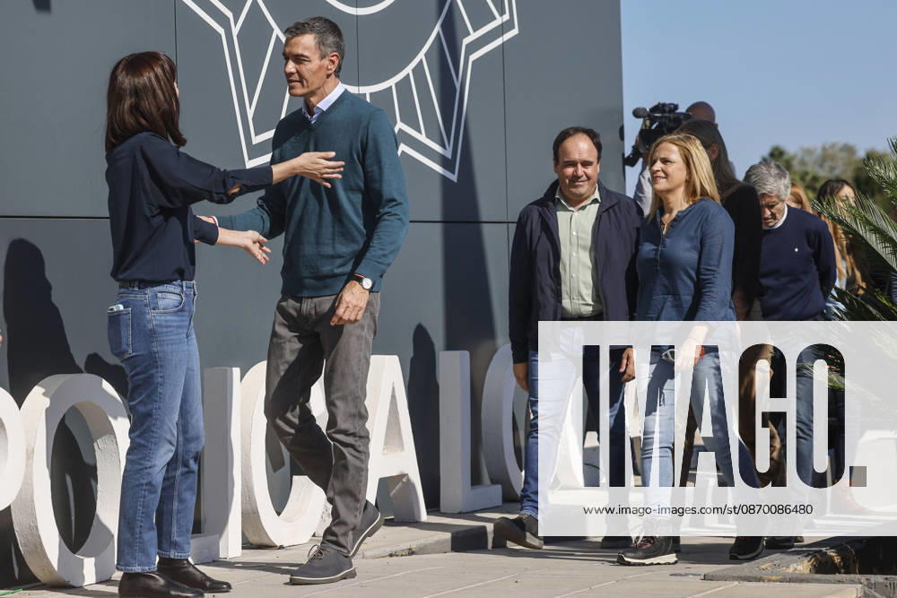 Sánchez Visits Oliva, Valencia, to Assess the Damage Caused by Storm Adam I D The Secretary General of the PSPV-PSOE and Minister of Science, Innovation, and Universities, Diana Morant; the Prime Minister, Pedro Sánchez; the President of the Valencian Regional Government, Juanfran Pérez Llorca; and the Government Delegate in the Valencian Community, Pilar Bernabé, during a visit to the Forward Command Post for Storm Adam on October 20, 2026, in Oliva, Valencia, Valencian Community, Spain. The storm caused by Storm Adam has resulted in three deaths in the Valencian Community: a man aged about 64 at a campground in Oliva, Valencia; a 79-year-old woman with limited mobility found dead in her home, also in Oliva, and another woman who lost her