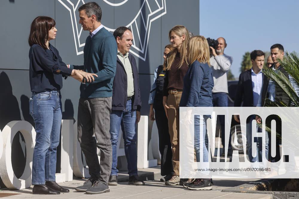 Sánchez Visits Oliva, Valencia, to Assess the Damage Caused by Storm Adam Prime Minister Pedro Sánchez greets Diana Morant, secretary-general of the PSPV-PSOE and minister of Science, Innovation, and Universities, during a visit to the Forward Command Post set up in response to Storm Adam, on October 20, 2026, in Oliva, Valencia, Valencian Community, Spain. The storm caused by Storm Adam has resulted in three deaths in the Valencian Community: a man, approximately 64 years old, at a campground in Oliva, Valencia; a 79-year-old woman with limited mobility found dead in her home, also in Oliva, and another woman who lost her life this past Sunday after going into the sea in the Valencian town of Sagunt. October 20, 2026, Oliva, Valencia, Val