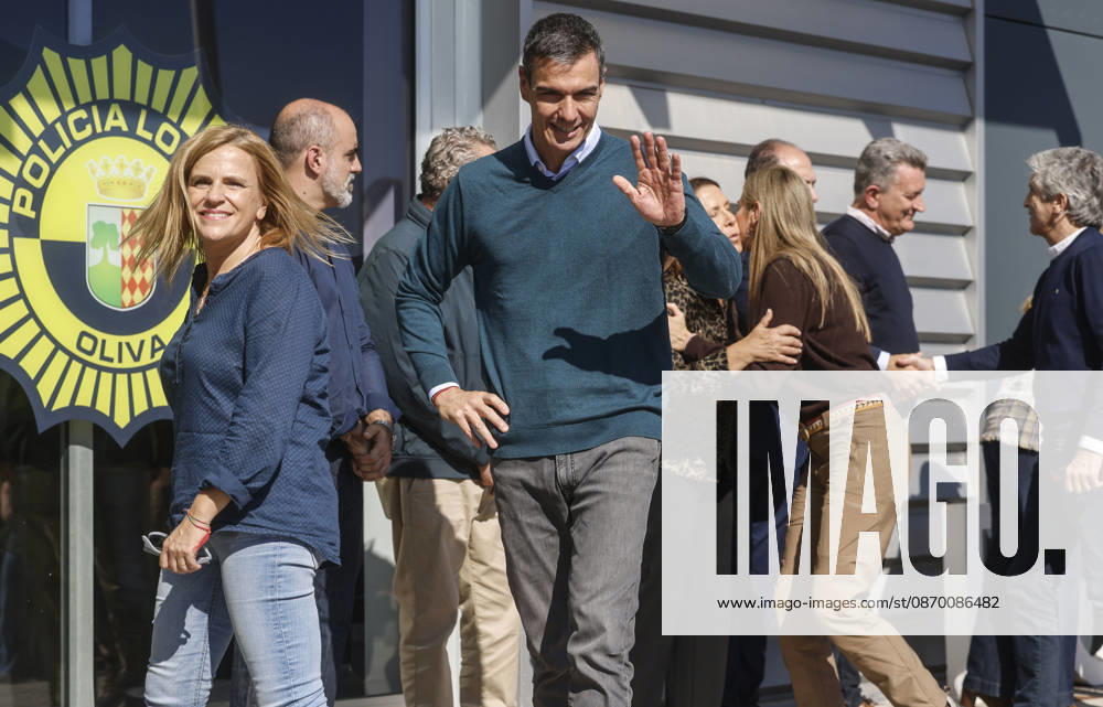 Sánchez Visits Oliva, Valencia, to Assess the Damage Caused by Storm Adam The Government Delegate for the Valencian Community, Pilar Bernabé, and Prime Minister Pedro Sánchez during a visit to the Forward Command Post for Storm Adam on October 20, 2026, in Oliva, Valencia, Valencian Community, Spain. The storm caused by Storm Adam has resulted in three deaths in the Valencian Community: a man, approximately 64 years old, at a campground in Oliva, Valencia; a 79-year-old woman with limited mobility found dead in her home, also in Oliva, and another woman who lost her life this past Sunday after going into the sea in the Valencian town of Sagunt, October 20, 2026, Oliva, Valencia, Valencian Community, Oliva, Valencia, Valencian Community, Sp
