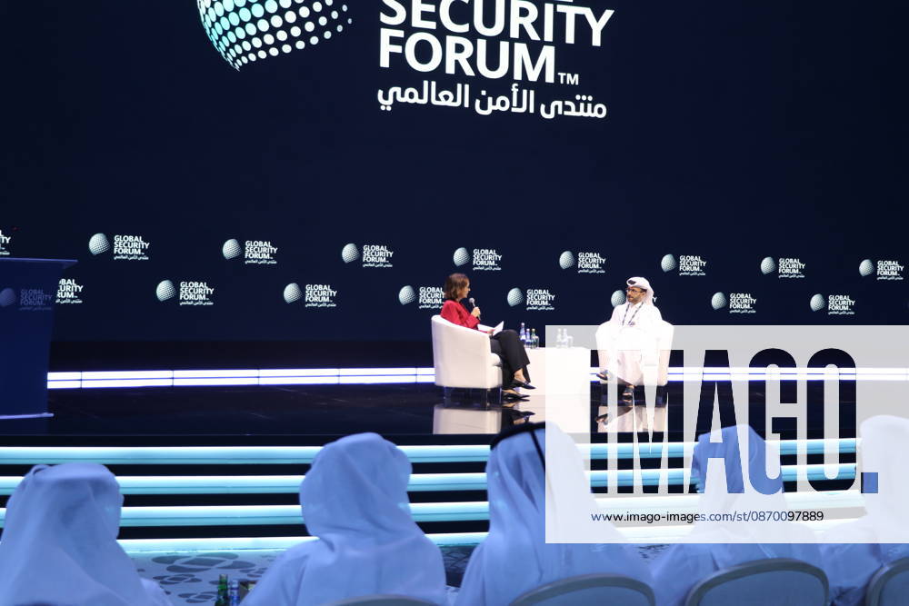 Global Security Forum in Doha DOHA, QATAR - OCTOBER 20: Qatari Foreign Ministry Spokesperson Majed al-Ansari addresses delegates during the Global Security Forum in Doha, Qatar on Tuesday, October 20, 2026. Ali Altunkaya Anadolu Doha Qatar. Editorial use only. Please get in touch for any other usage.