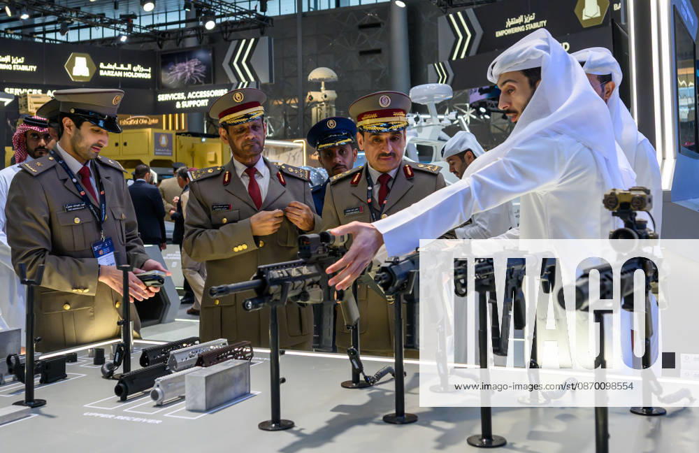 (261020) -- DOHA, Oct. 20, 2026 -- People visit the Milipol Qatar 2026, an international event for homeland security and civil defense, at Doha Exhibition and Convention Center in Doha, Qatar, Oct. 20, 2026. The three-day exhibition attracted more than 270 exhibitors. (Photo by Xinhua) QATAR-DOHA-MILIPOL 2026-HOMELAND SECURITY-CIVIL DEFENSE-EXHIBITION Nikku