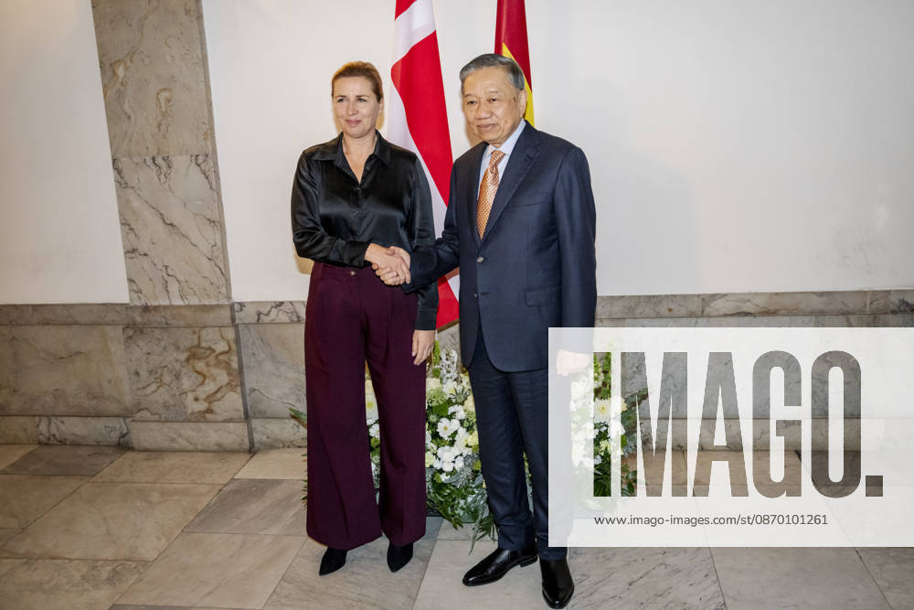 DENMARK State visit from Vietnam: President To Lam visits the Prime Minister. Prime Minister Mette Frederiksen receives President To Lam at Christiansborg Palace in Copenhagen on Tuesday, October 20, 2026. Vietnam’s President, To Lam, and his spouse are on a three-day state visit to Denmark. Photo: Mads Claus Rasmussen, Ritzau Scanpix, Copenhagen, Denmark