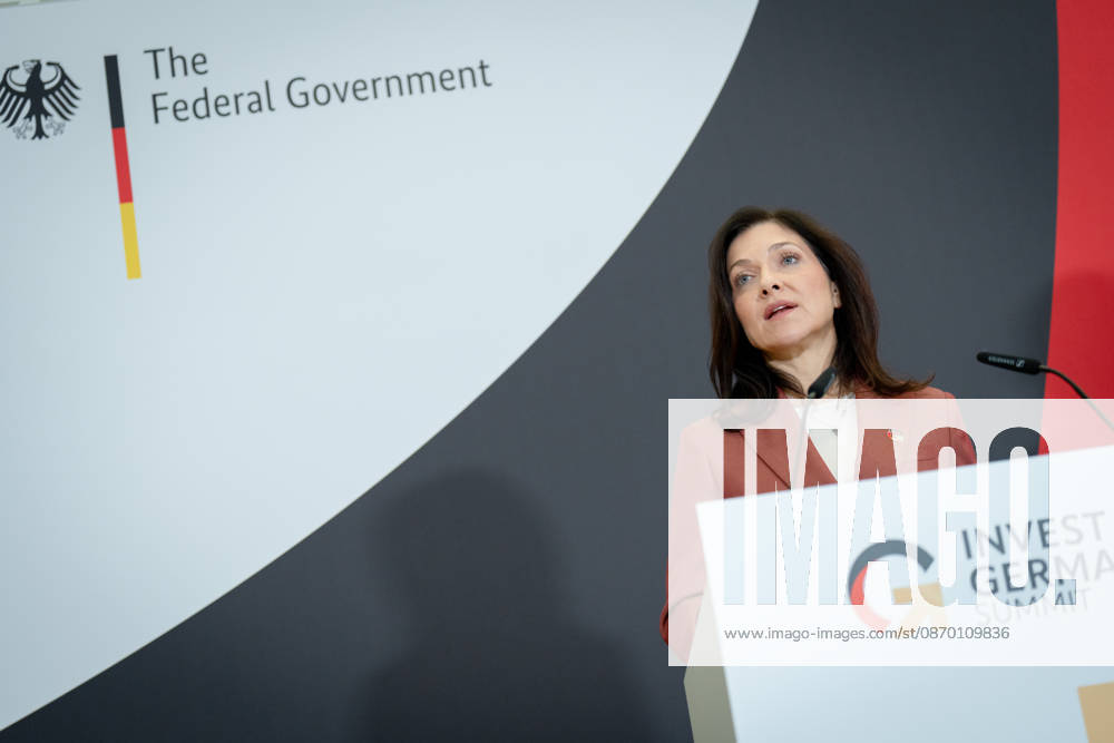 Invest in Germany Summit, Berlin, ESMT Invest in Germany Summit, Berlin, ESMT, Katherina Reiche, Federal Minister for Economic Affairs Berlin Berlin GER